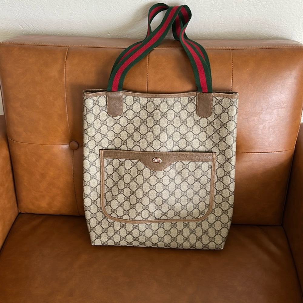 Gucci GG tote bag purse Sherry line authentic vintage and perfect!! See pics!!